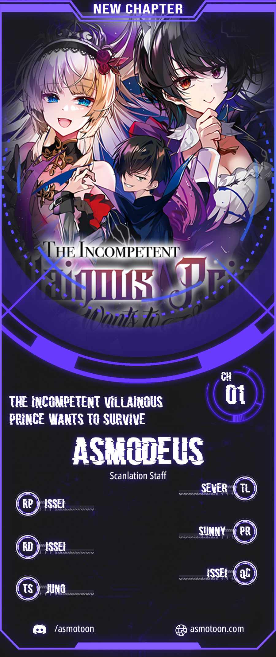 The Incompetent Villainous Prince Wants to Survive ~I was Reincarnated Into a Romance RPG as a Mob Villain, But I will Ignore the Original Work and Aim to Become the Strongest~ Chapter 1 1